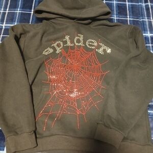 Sp5der Rhinestone Hoodie